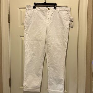 Tommy Hilfiger white cropped pants